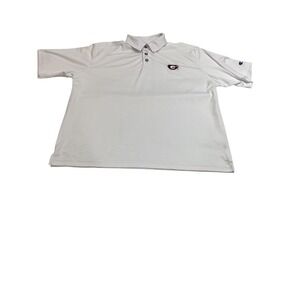 Champion Georgia Bulldogs Mens White Textured Polo Shirt Large NCAA G Logo L